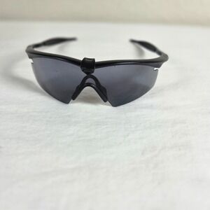Oakley M Frame Sunglasses Matte Black Grey Sweep Lens Sport Shield Mens